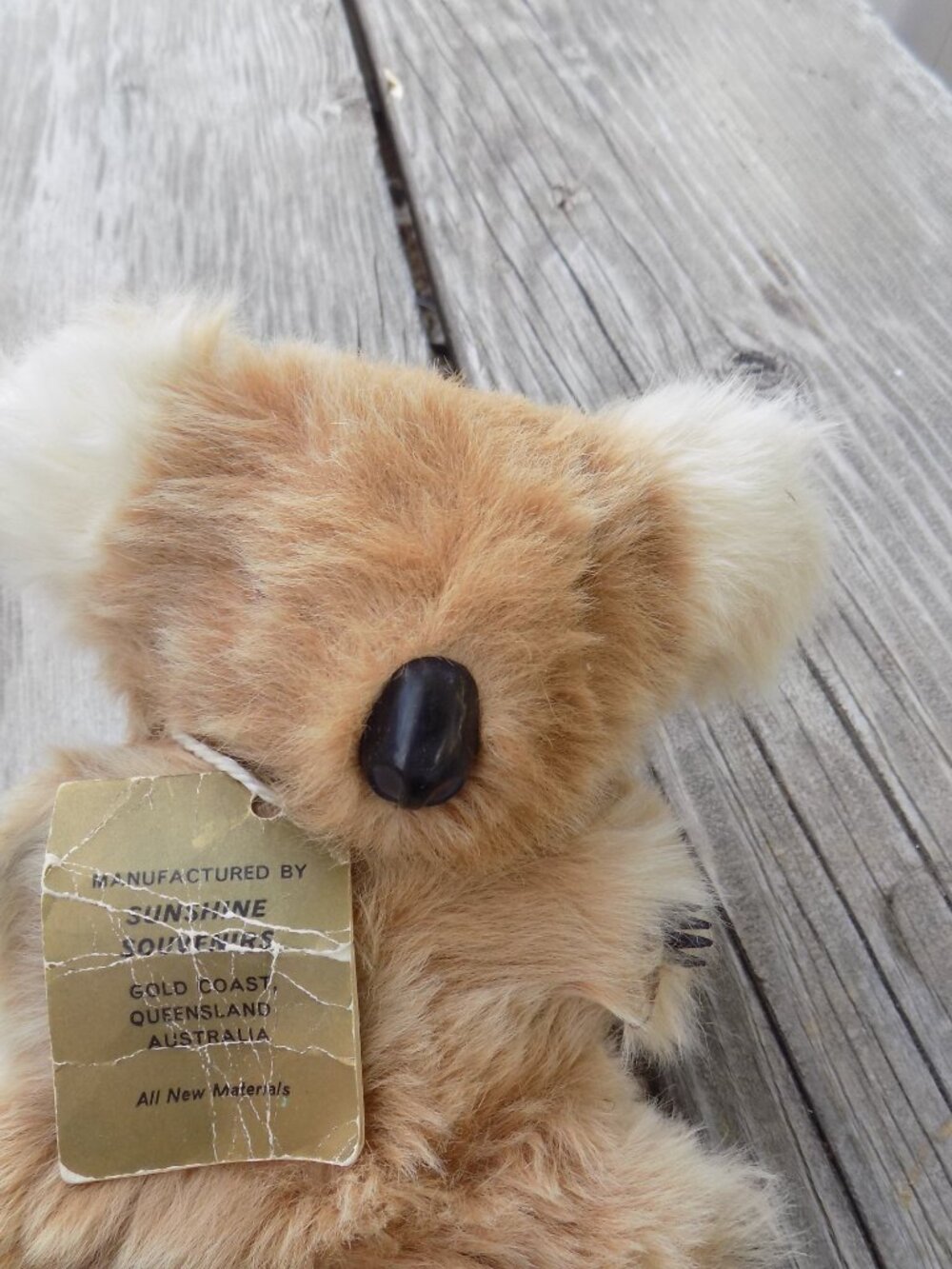 Vtg Koala Bear Real Fur Koala Bear Australian USED SOME WEAR VINTAGE SOUVIONER *